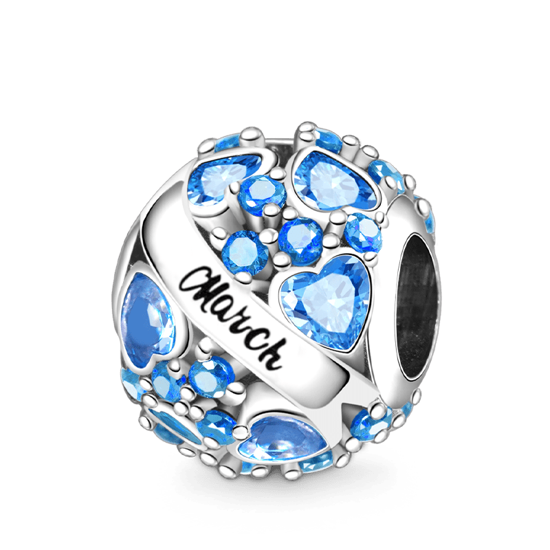 Gnoce Round Birthstone Personalized Charm_2