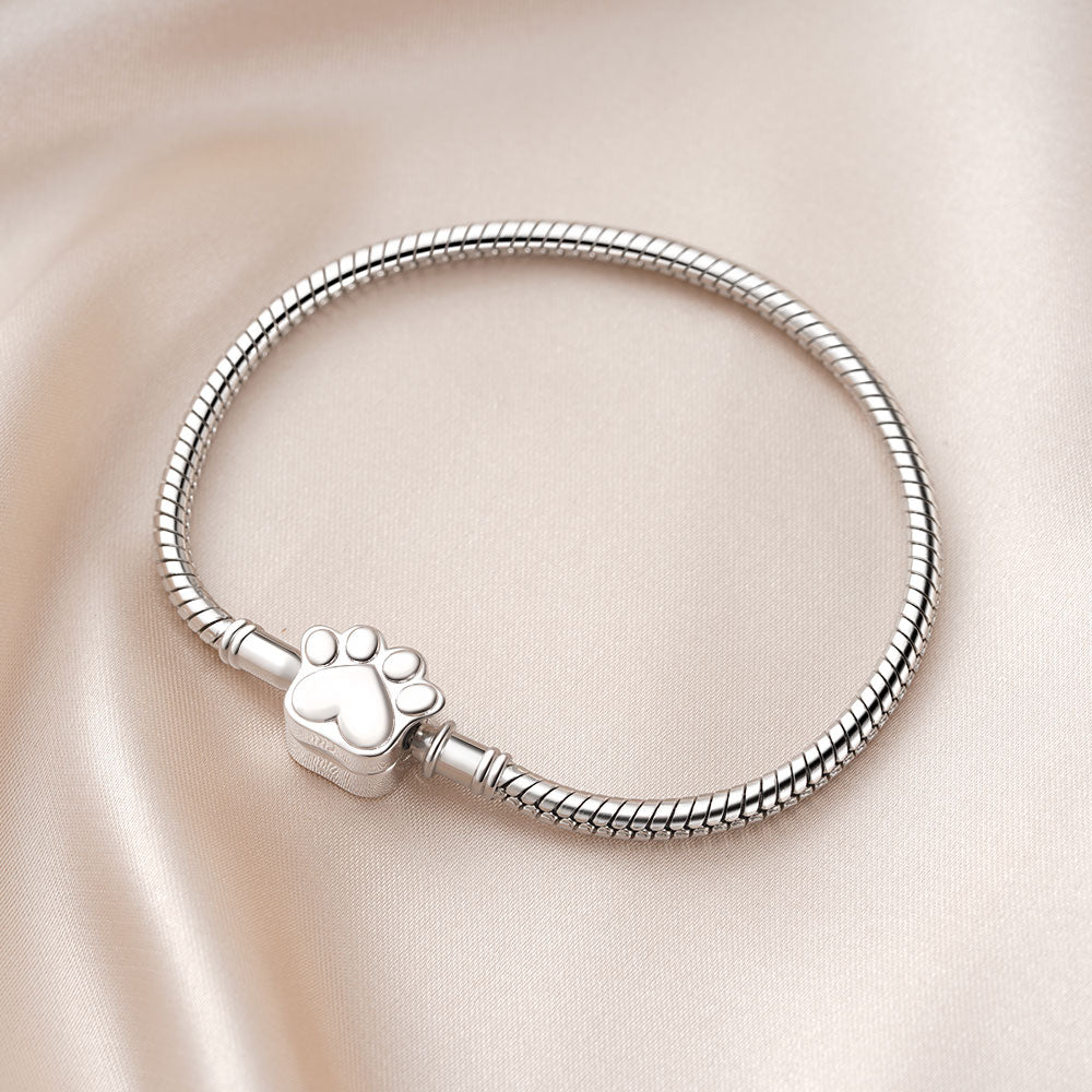 Gnoce Pet Paw Basic Snake Chain Bracelet_3