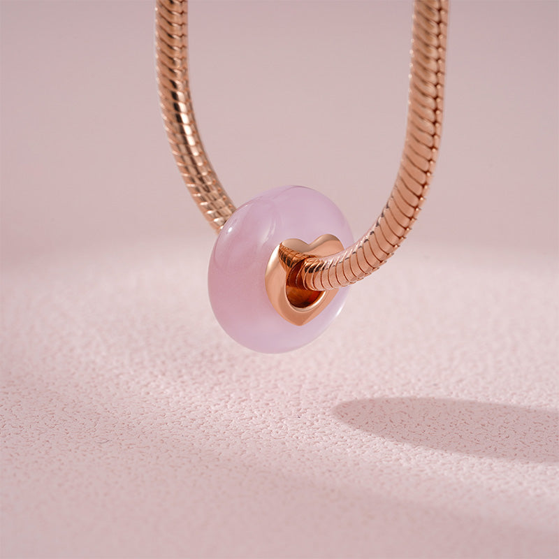 Gnoce Natural Rose Quartz Charm_3