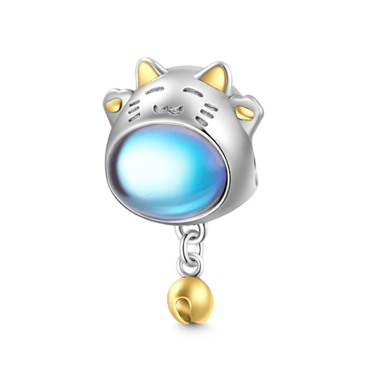 Gnoce Lucky Cat with Bell Dangle Charm_1