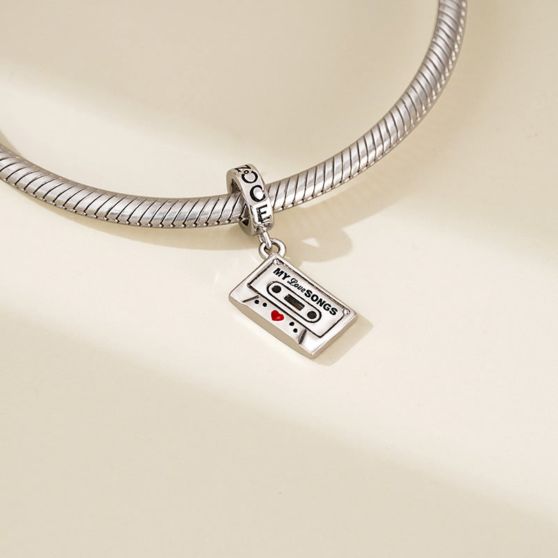 Gnoce Cassette Tape Pendant Dangle Charm_3