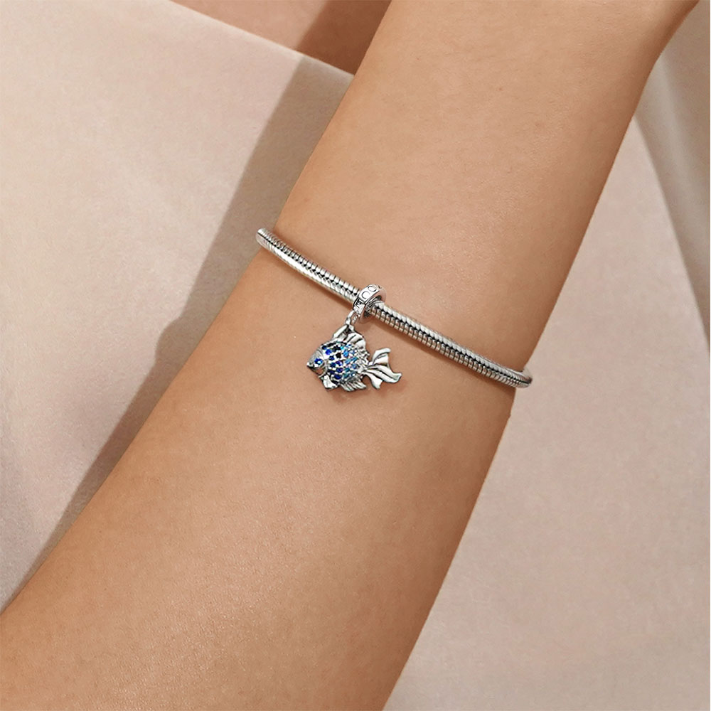 Gnoce Cheerful Fish Pendant Dangle Charm_5