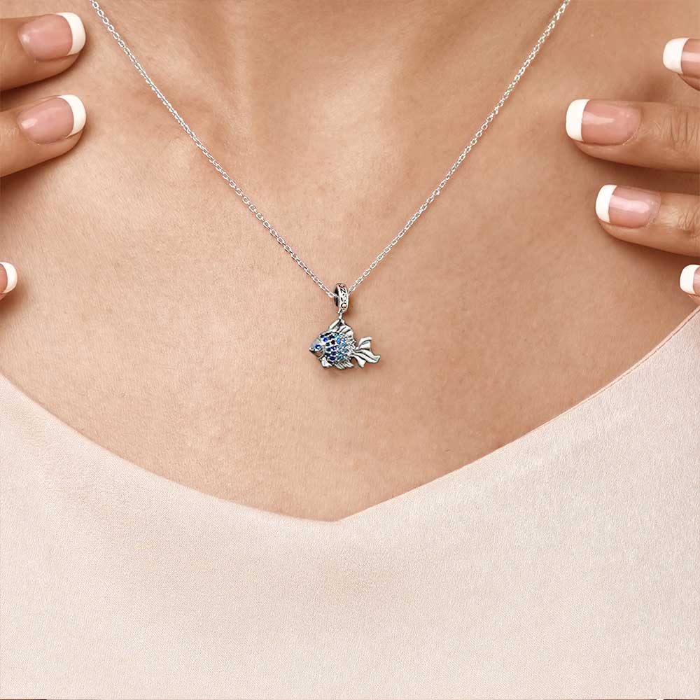 Gnoce Cheerful Fish Pendant Dangle Charm_7