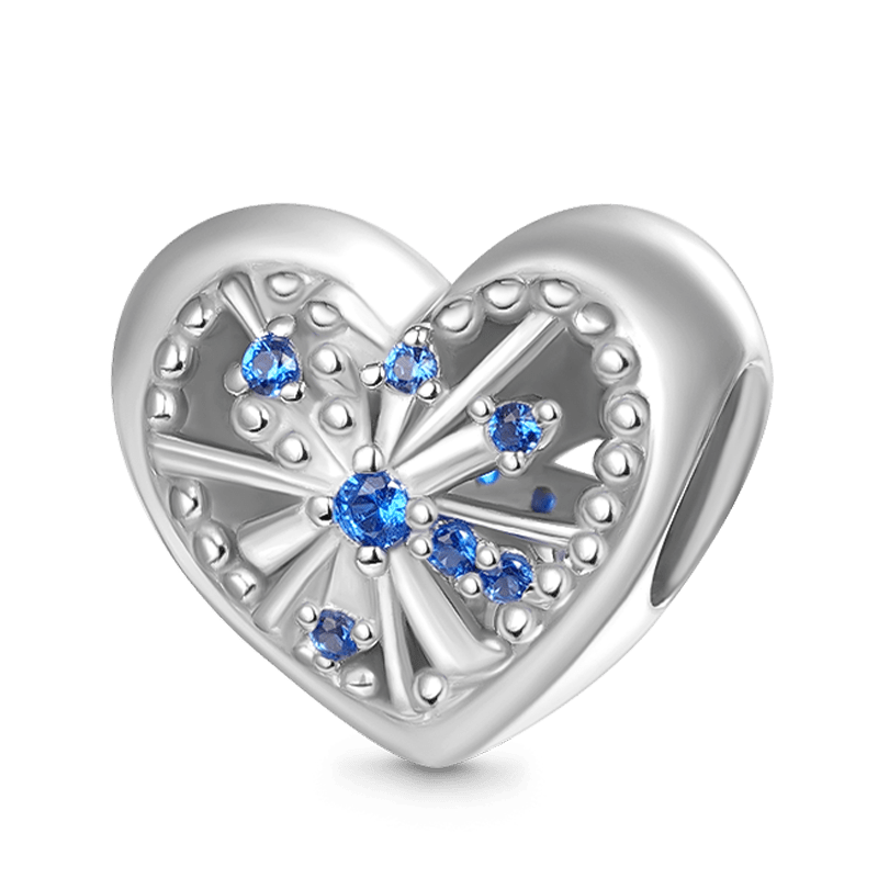 Gnoce Blue Fantasy Heart Fireworks Charm_1