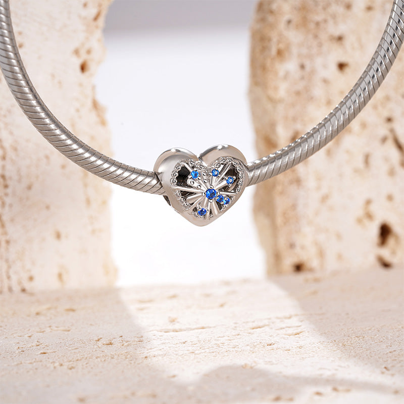 Gnoce Blue Fantasy Heart Fireworks Charm_3