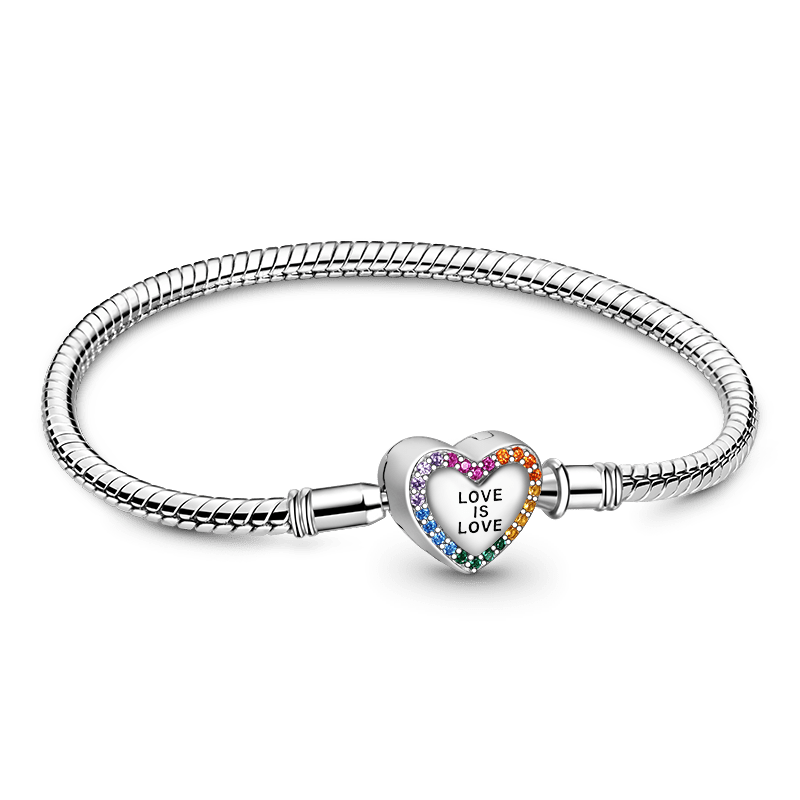 Gnoce Love is Love Basic Snake Chain Bracelet_1