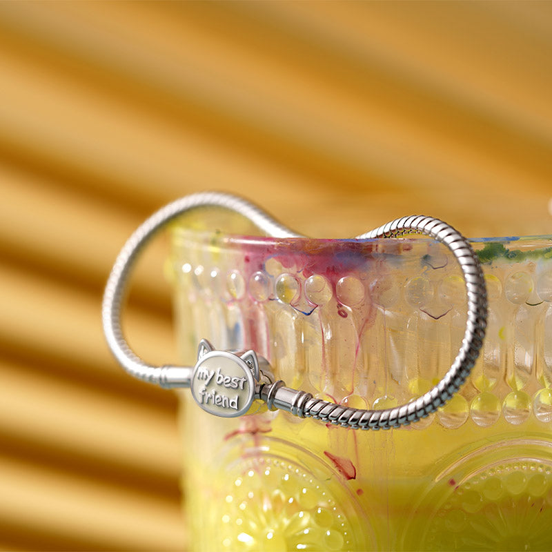 Gnoce "my best Friend" Pet Basic Snake Chain Bracelet_3