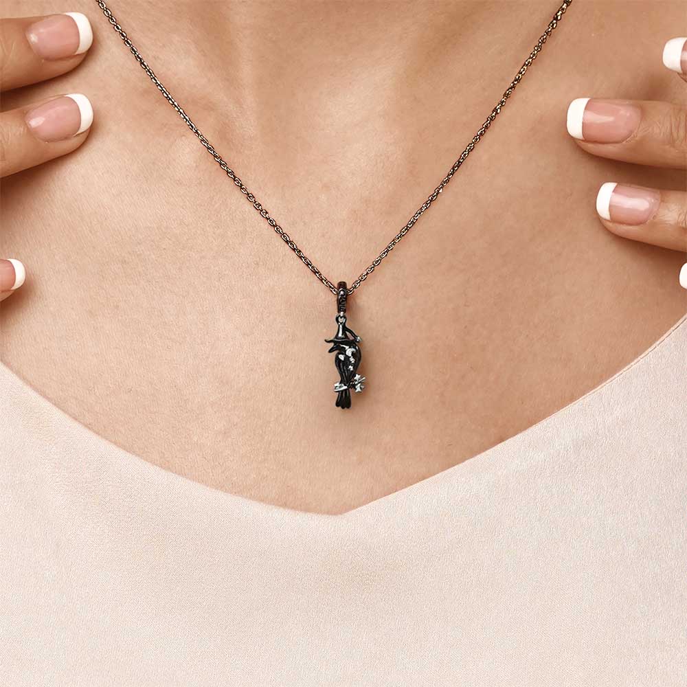 Gnoce Crow Pendant Dangle Charm_7