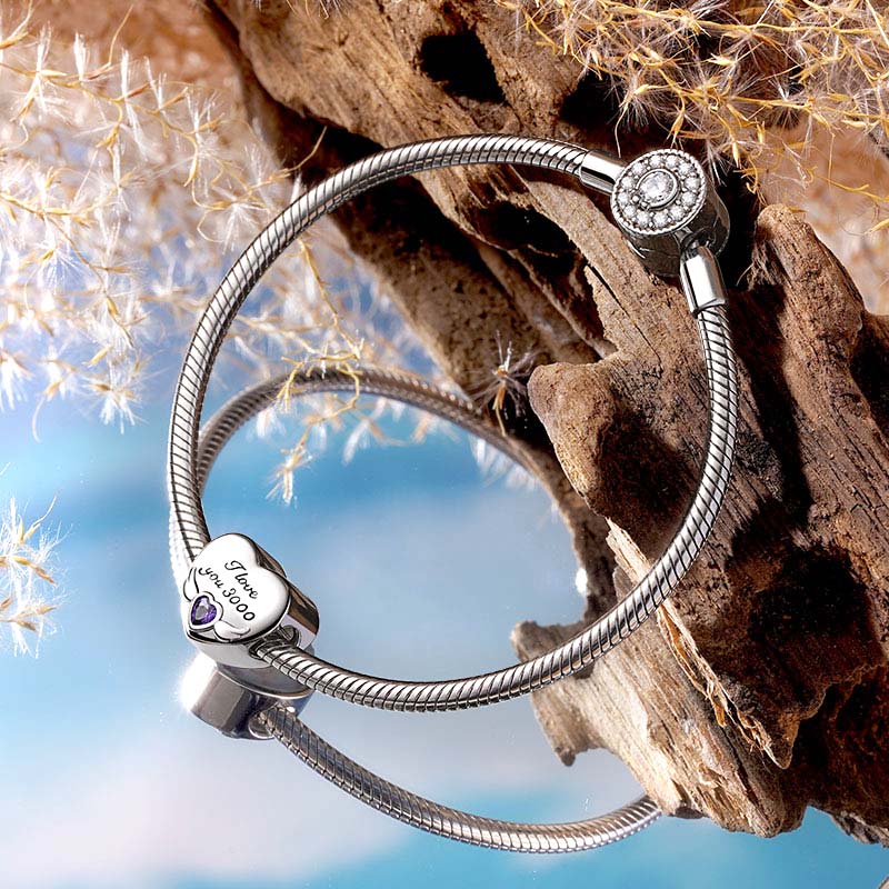 Gnoce "Love Promise " Heart Personalized Photo Charm_2