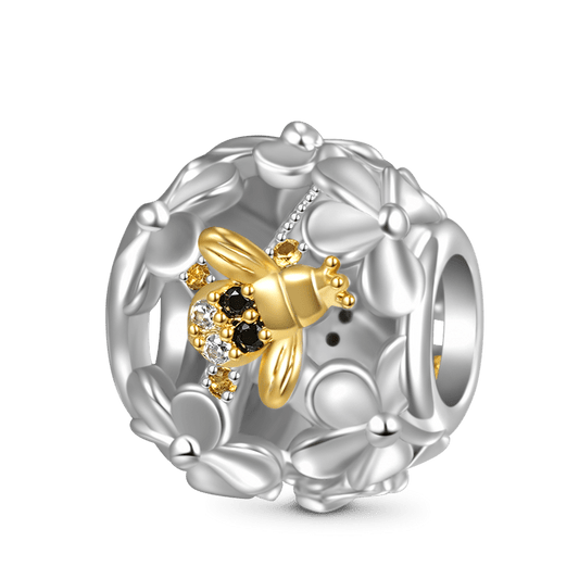Gnoce Sparkling Honey Bee Flower Charm_1