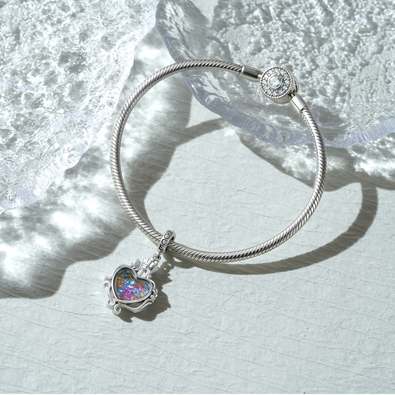 Gnoce Drink Me Magic Bottle Charm Platinum-plated Silver Blend_2