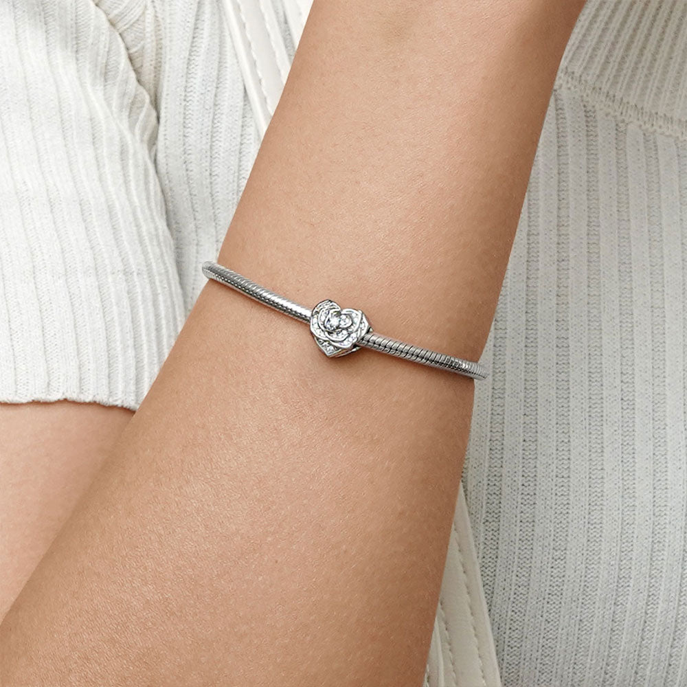 Gnoce Rose Flower Heart Gift Charm_5