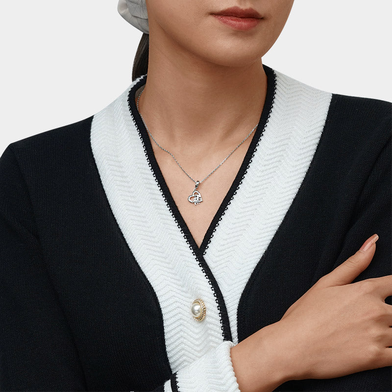 Gnoce Sister Love Heart Engravable Pendant Dangle Charm_7