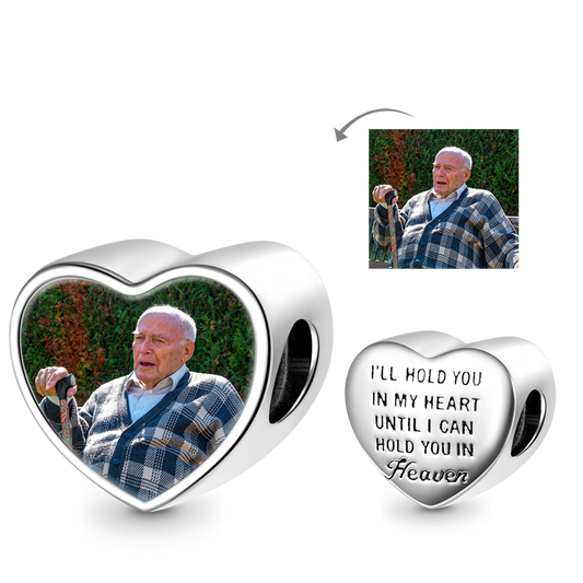 Gnoce "With You Forever" Personalized Photo Charm Platinum-plated Silver Blend_1