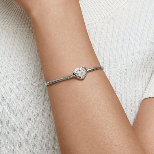 Gnoce Family Love Engravable Photo Heart Charm_5