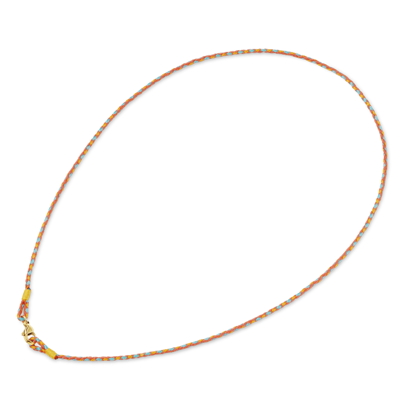 Gnoce Handmade Multicolor Braided String Bracelet Necklace_2