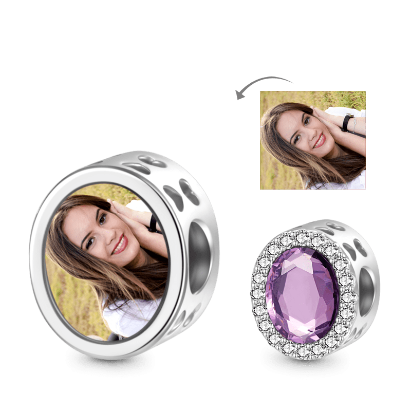 Gnoce Sparkling Personalized Photo Charm_1