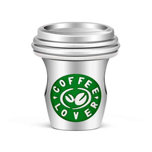 Gnoce Coffee Cup Charm Platinum-plated Silver Blend_1