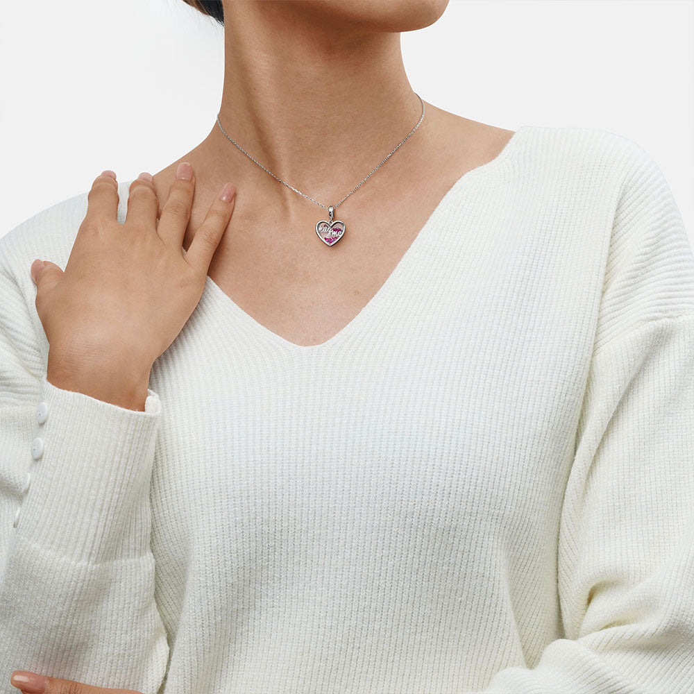 Gnoce Hugme Love Heart Pendant Dangle Charm_6