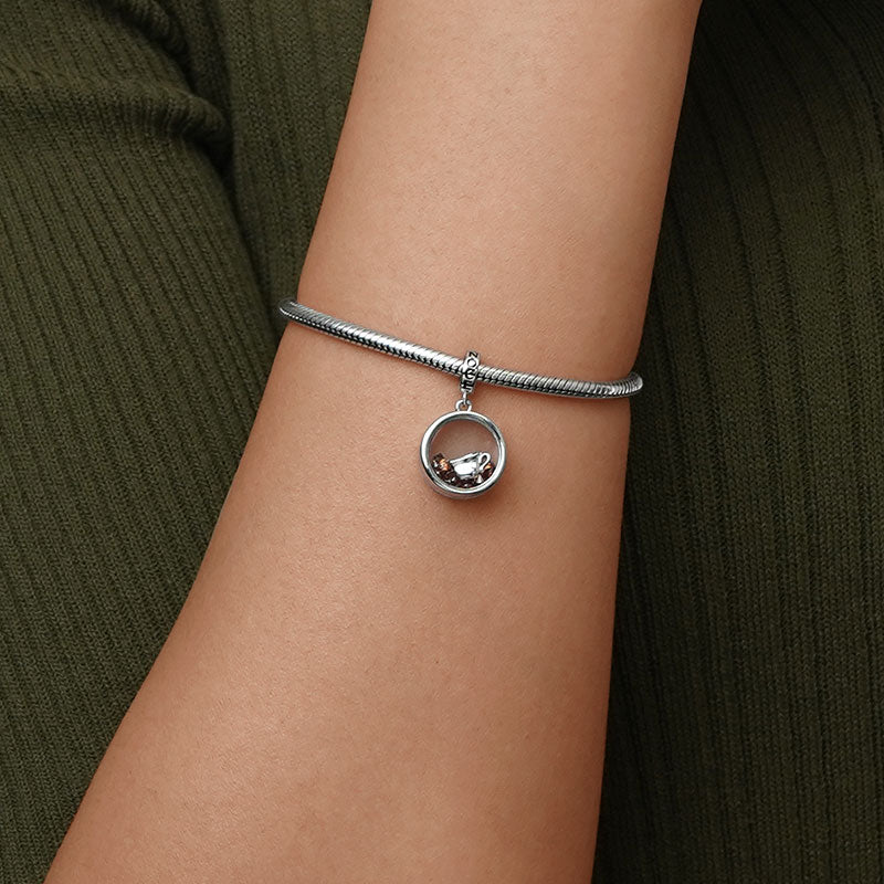 Gnoce Coffee Lover Pendant Dangle Charm_5