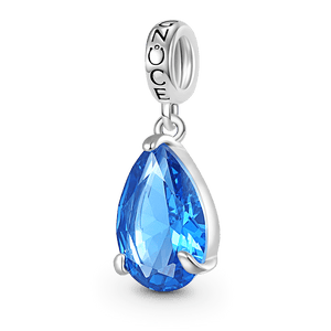 Gnoce Pear-cut Birthstone Personalized Pendant Dangle Charm_1
