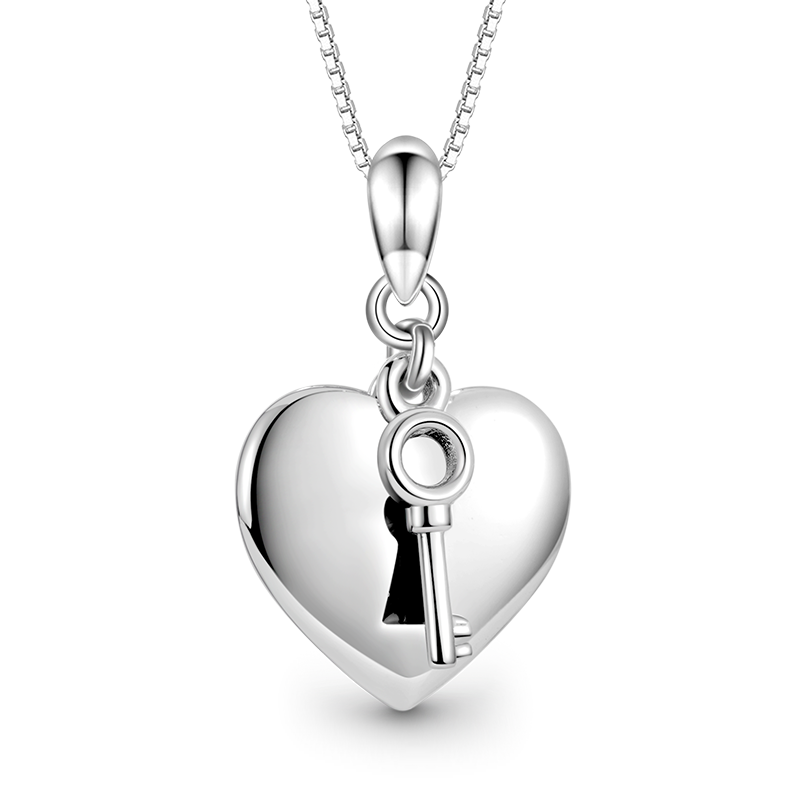 Gnoce Engravable Heart & Key Necklace_1