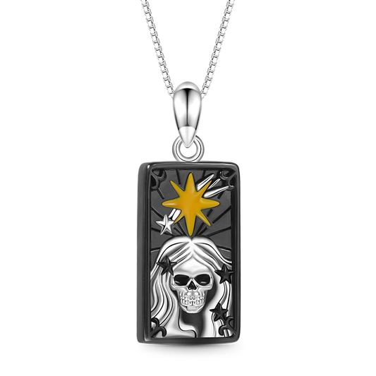 Gnoce "the Star" Skully Tarot Necklace_1