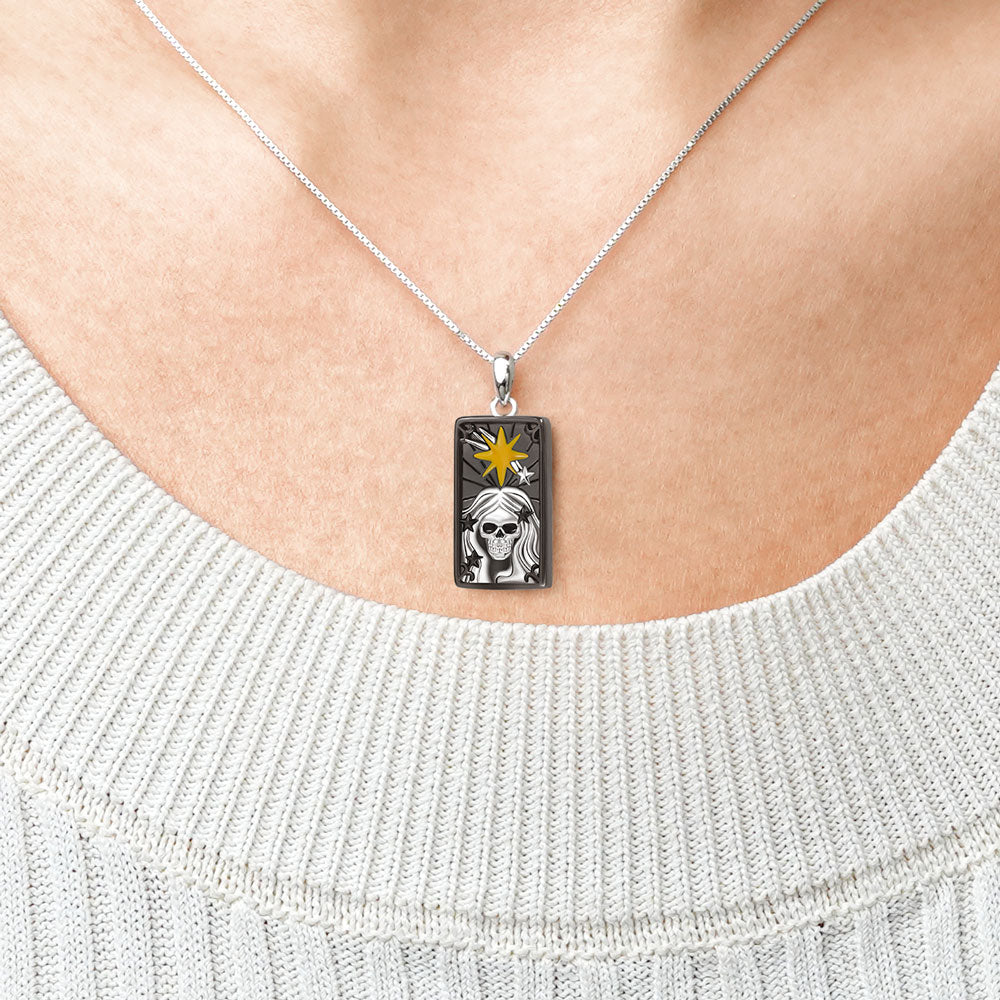 Gnoce "the Star" Skully Tarot Necklace_4