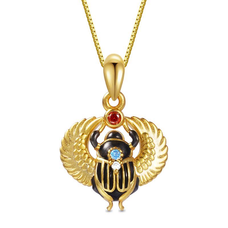 Gnoce Amulet Scarab Necklace_1