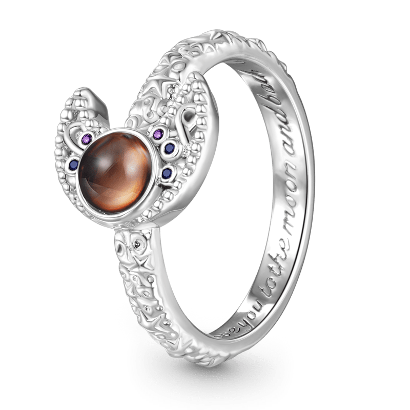 Gnoce Magic Moon Mood Ring Platinum-plated Silver Blend_3