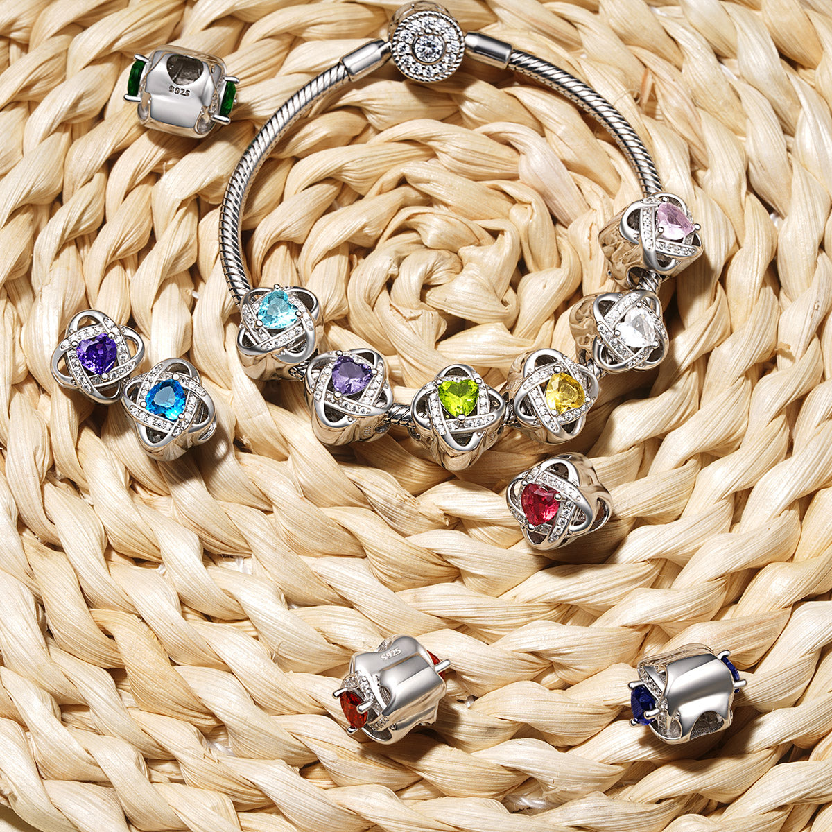Gnoce Lucky Knot Birthstone Charm_5