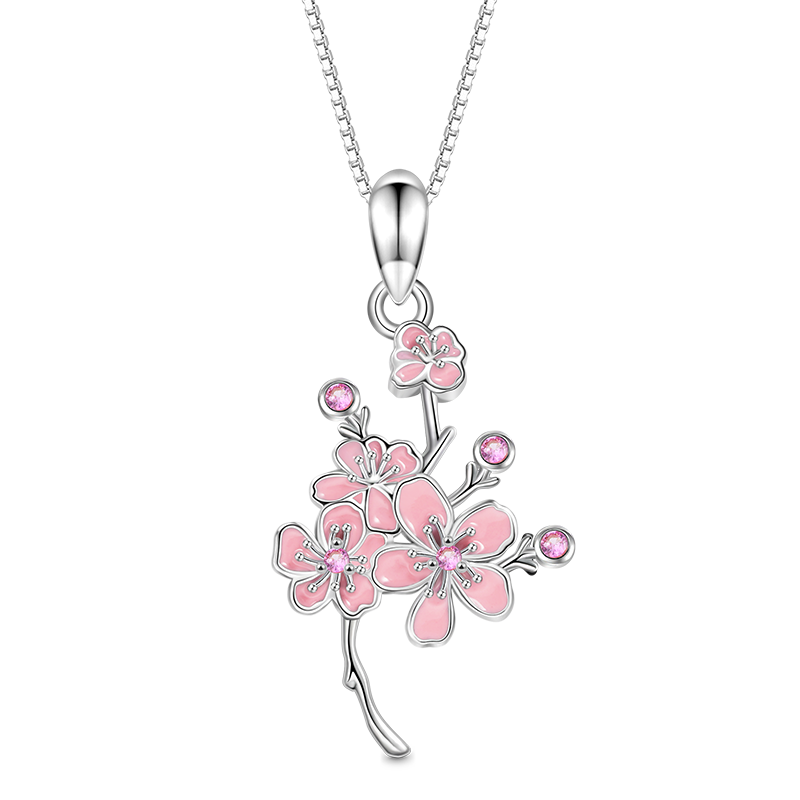 Gnoce Cherry Blossoms Necklace_1