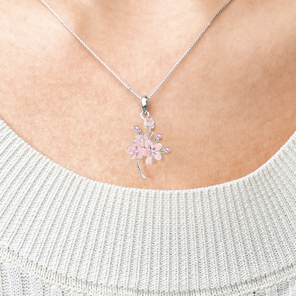 Gnoce Cherry Blossoms Necklace_4