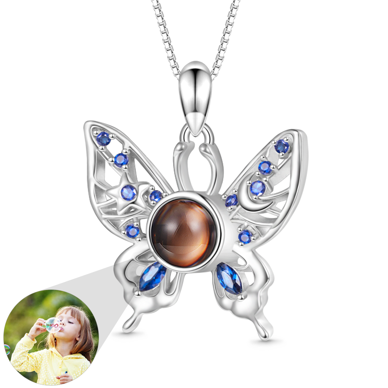 Gnoce Projection Butterfly Personalized Necklace_1