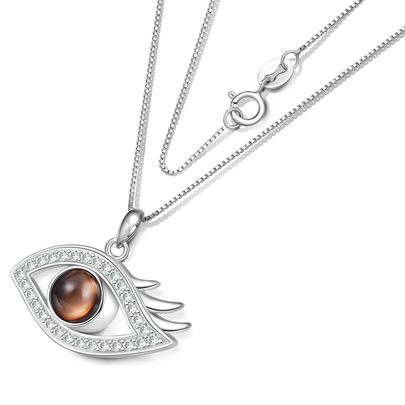 Gnoce Projection Devil's Eye Personalized Photo Necklace_4