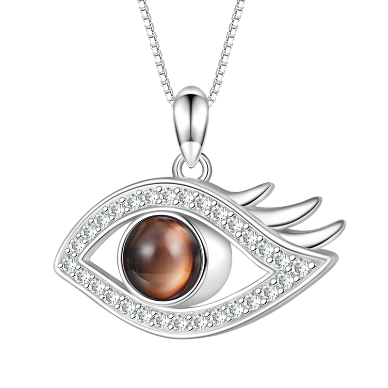Gnoce Projection Devil's Eye Personalized Photo Necklace_2