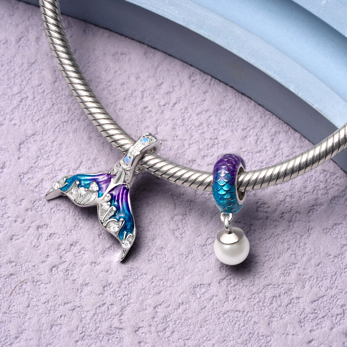 Gnoce Mermaid Tail Pendant Dangle Charm_2