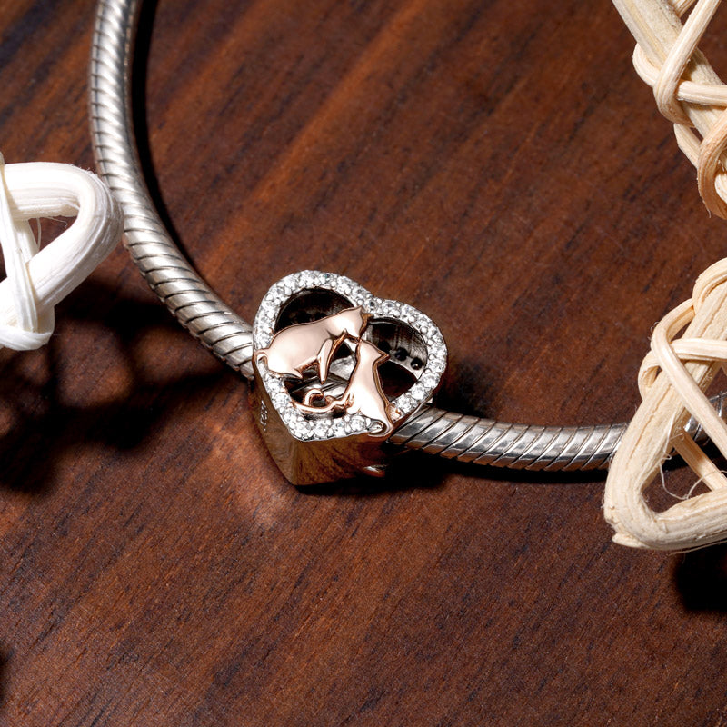 Gnoce Cat Love Heart Charm_2