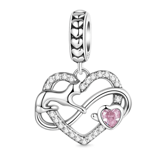 Gnoce Infinity Love Cat Pendant Dangle Charm_1