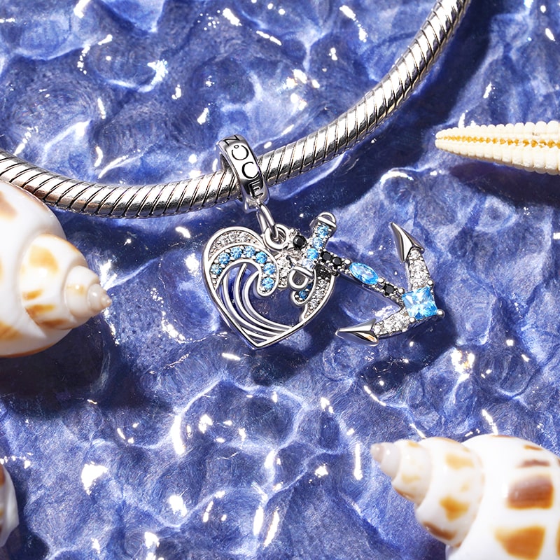 Gnoce Anchor Dangling Marine Pendant Dangle Charm_3