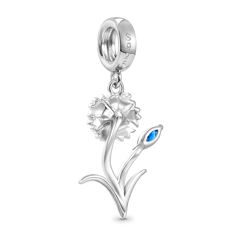 Gnoce Cornflower Pendant Dangle Charm_2