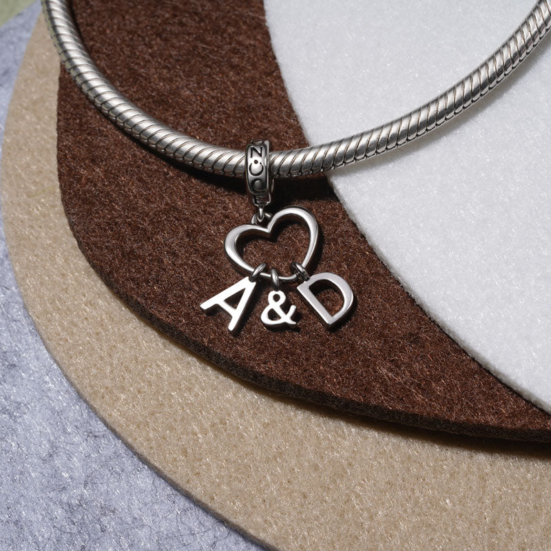 Gnoce Best Initial Letters Personalized Pendant Dangle Charm_3