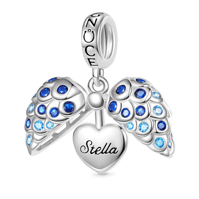 Gnoce Fish Scales Heart Engravable Pendant Dangle Charm_1