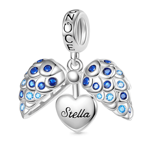 Gnoce Fish Scales Heart Engravable Pendant Dangle Charm_1