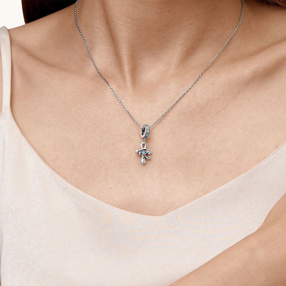 Gnoce Eye of Horus Cross Pendant Dangle Charm_7