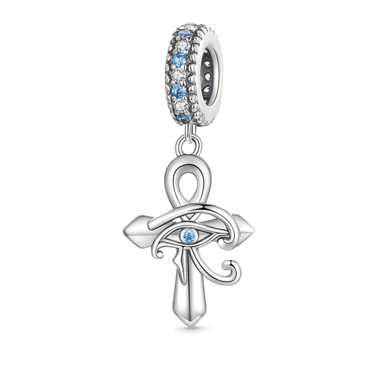 Gnoce Eye of Horus Cross Pendant Dangle Charm_1