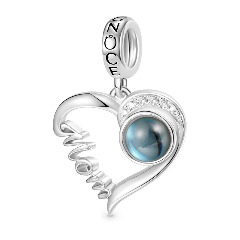 Gnoce Projection Mom Love Personalized Charm Platinum-plated Silver Blend_2