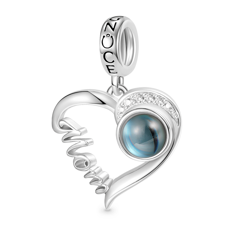 Gnoce Projection Mom Love Personalized Charm Platinum-plated Silver Blend_2