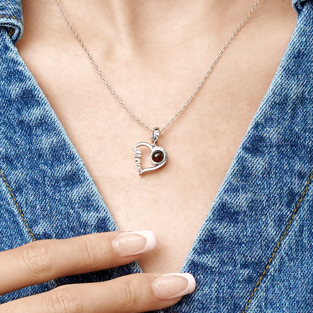Gnoce Projection Mom Love Personalized Charm Platinum-plated Silver Blend_5