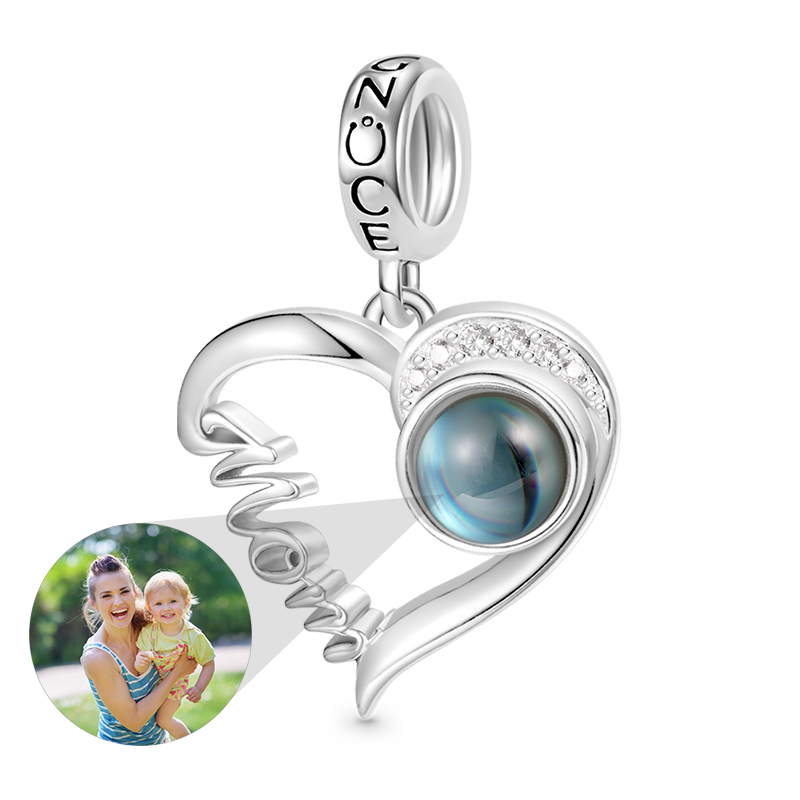 Gnoce Projection Mom Love Personalized Charm Platinum-plated Silver Blend_1